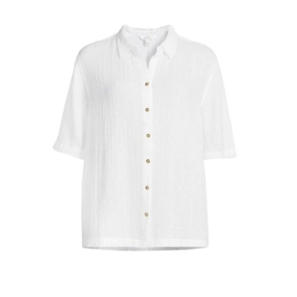 Lilly Pulitzer Franki Shirt RESORT WHITE - Picture 8 of 13